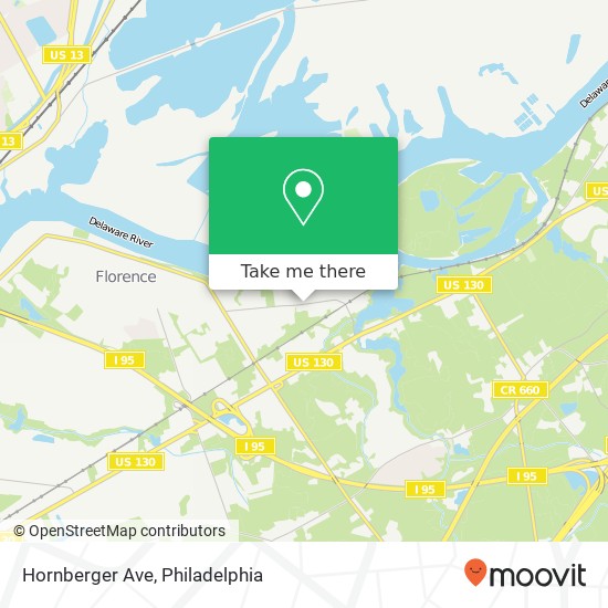 Hornberger Ave map