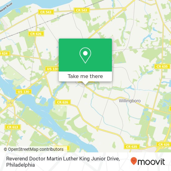 Mapa de Reverend Doctor Martin Luther King Junior Drive