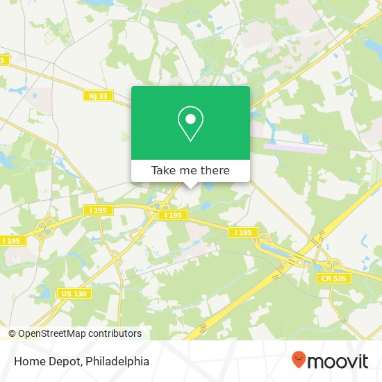 Home Depot map