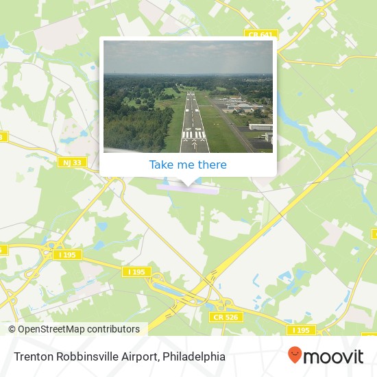 Trenton Robbinsville Airport map