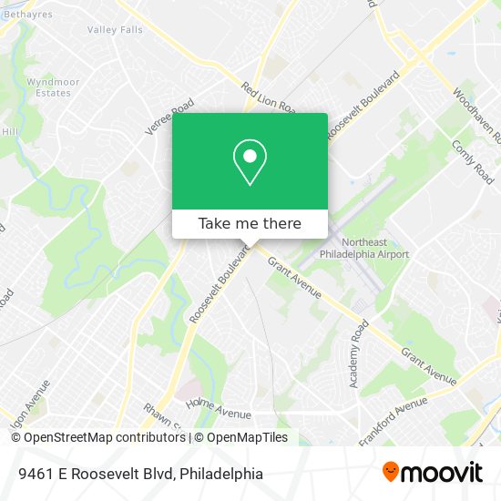 Mapa de 9461 E Roosevelt Blvd