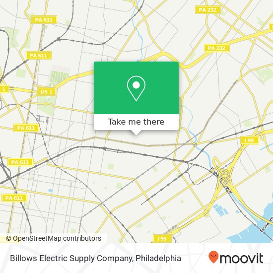 Mapa de Billows Electric Supply Company