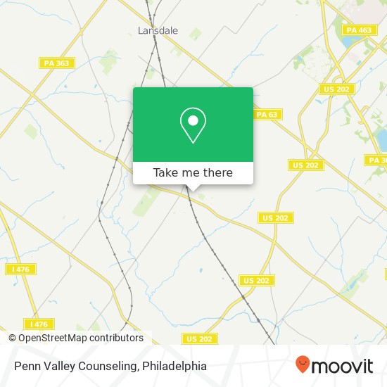 Mapa de Penn Valley Counseling