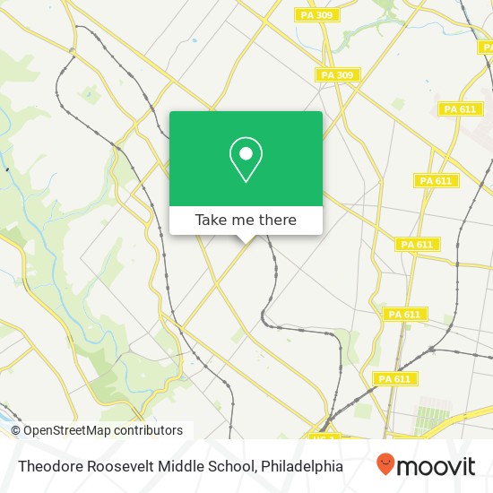 Mapa de Theodore Roosevelt Middle School