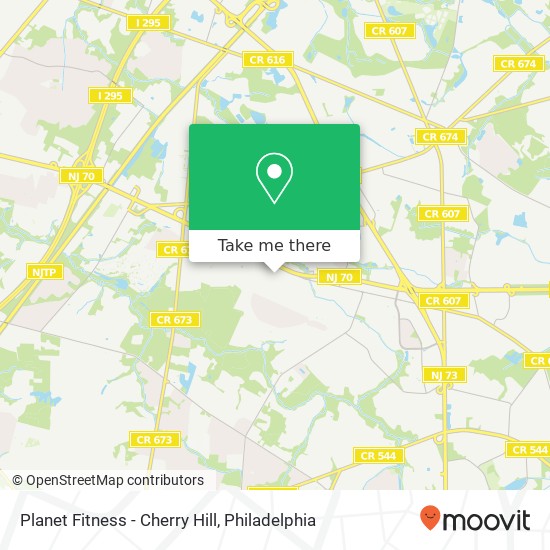 Mapa de Planet Fitness - Cherry Hill