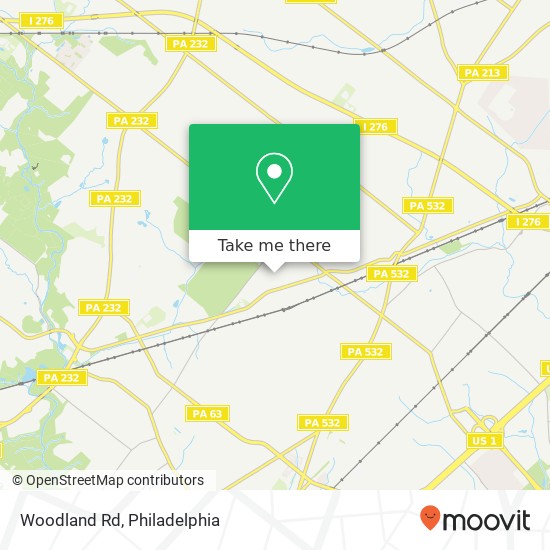 Woodland Rd map