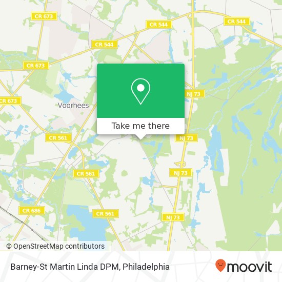Mapa de Barney-St Martin Linda DPM