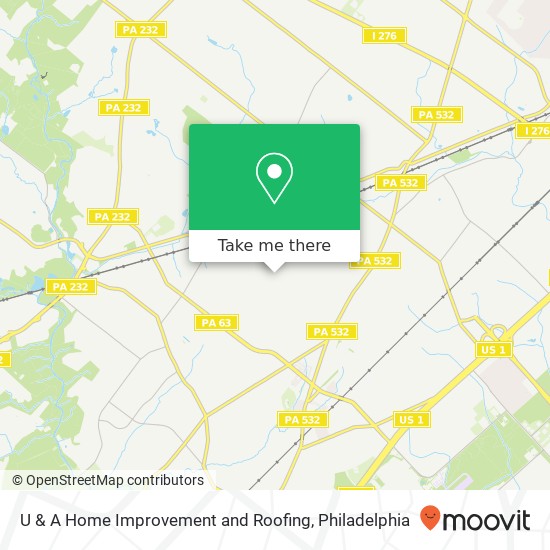 U & A Home Improvement and Roofing map