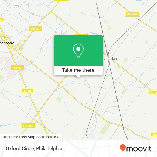 Mapa de Oxford Circle