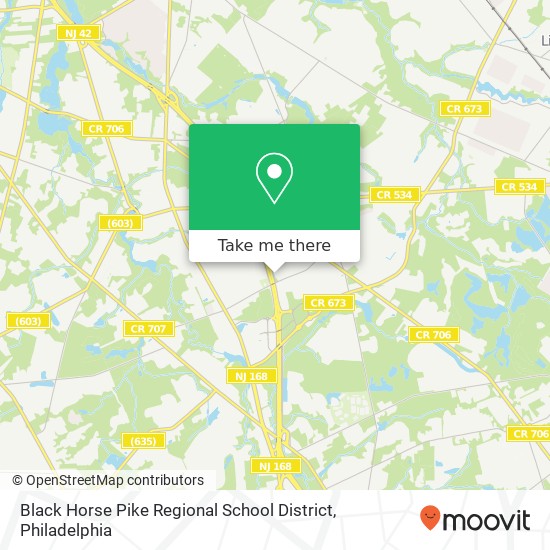 Mapa de Black Horse Pike Regional School District