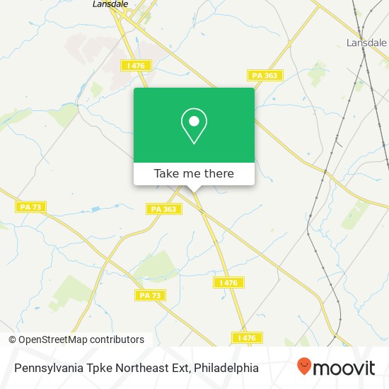 Pennsylvania Tpke Northeast Ext map