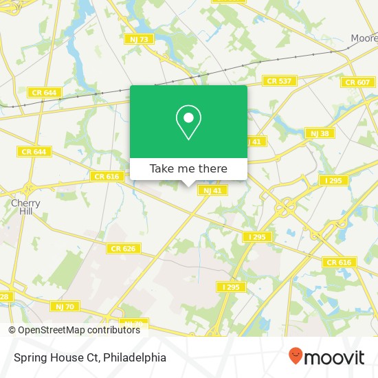 Spring House Ct map