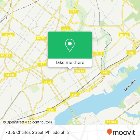 7056 Charles Street map