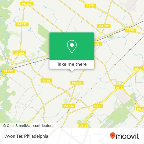 Mapa de Avon Ter