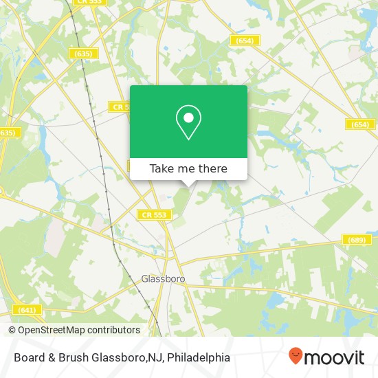 Mapa de Board & Brush Glassboro,NJ