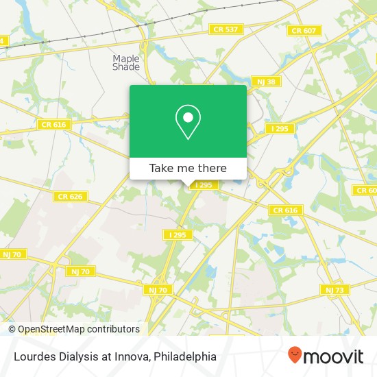 Lourdes Dialysis at Innova map