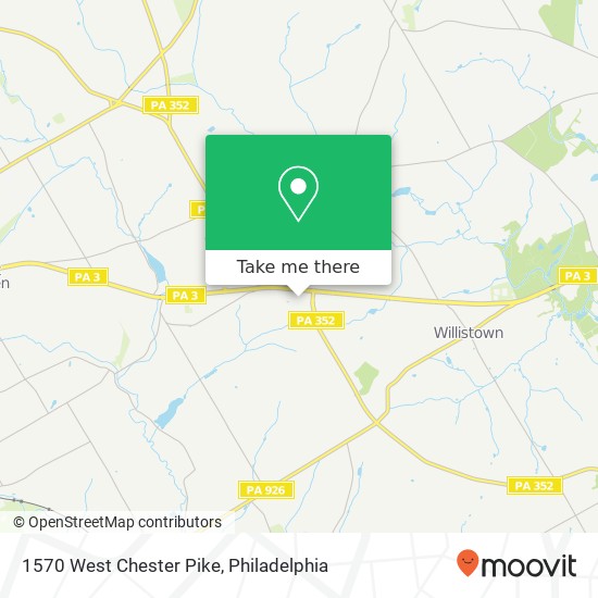 1570 West Chester Pike map
