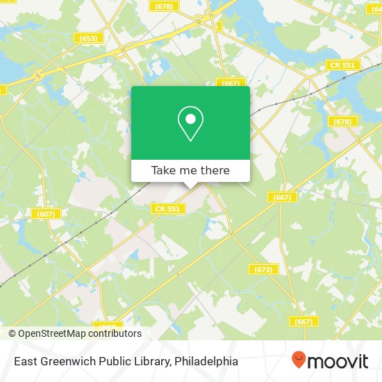 Mapa de East Greenwich Public Library