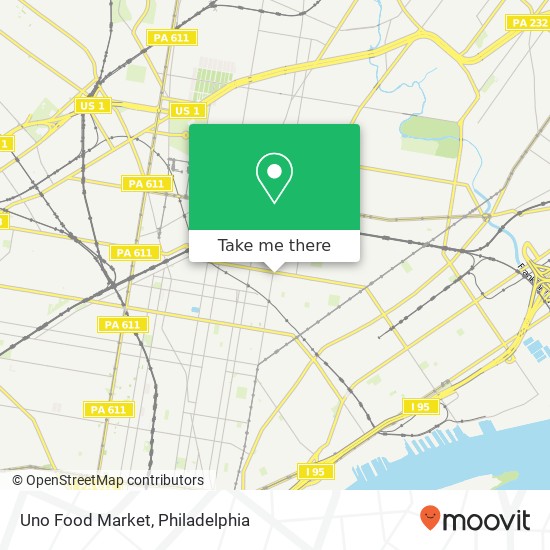 Mapa de Uno Food Market