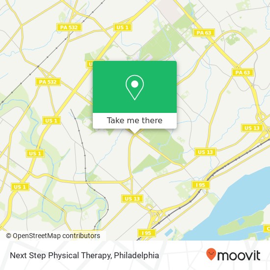 Mapa de Next Step Physical Therapy