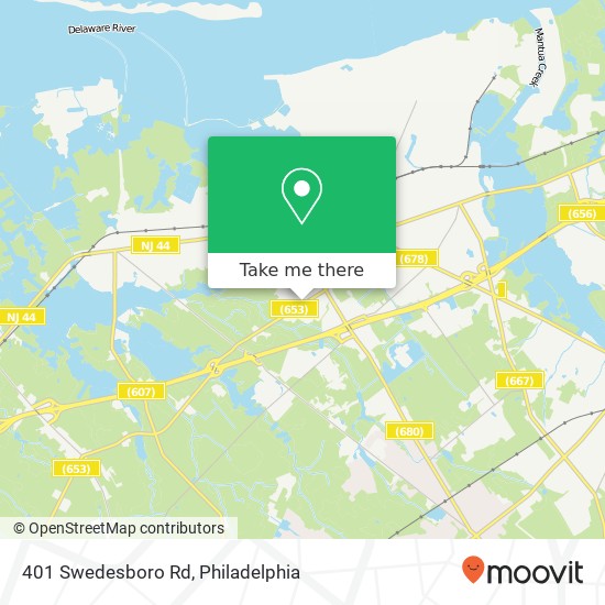 401 Swedesboro Rd map