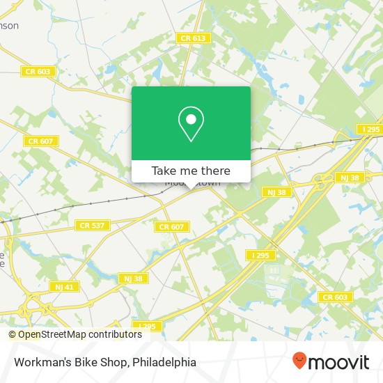 Workman's Bike Shop map