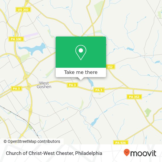 Mapa de Church of Christ-West Chester