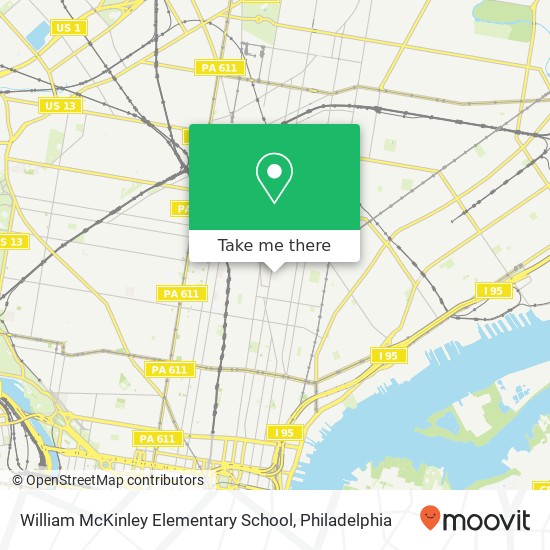 William McKinley Elementary School map