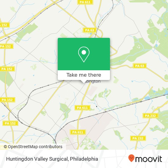 Mapa de Huntingdon Valley Surgical