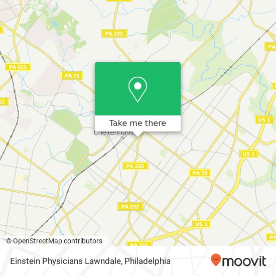 Mapa de Einstein Physicians Lawndale