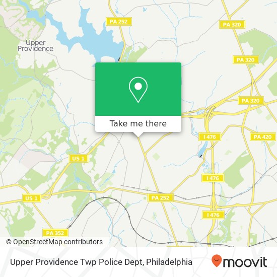 Upper Providence Twp Police Dept map