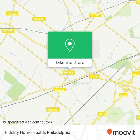 Fidelity Home Health map