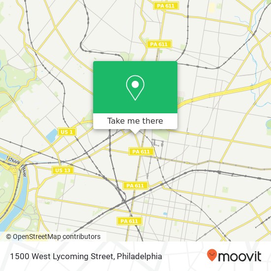 1500 West Lycoming Street map