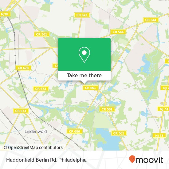 Haddonfield Berlin Rd map