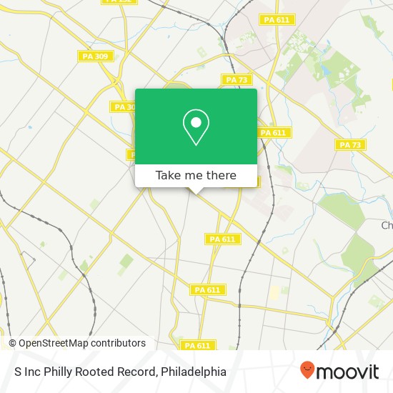 Mapa de S Inc Philly Rooted Record