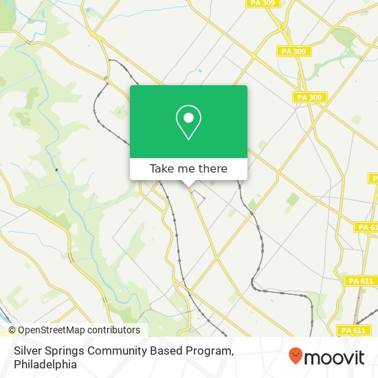 Silver Springs Community Based Program map