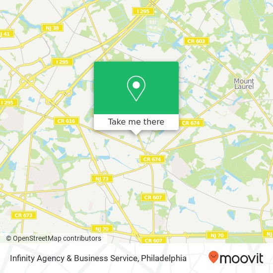 Mapa de Infinity Agency & Business Service