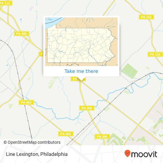 Line Lexington map