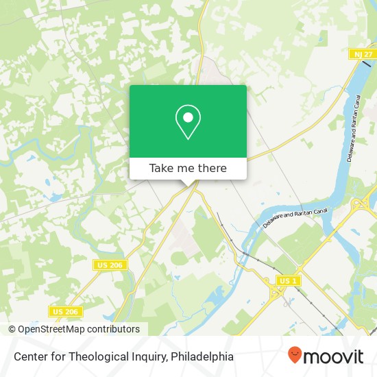 Center for Theological Inquiry map