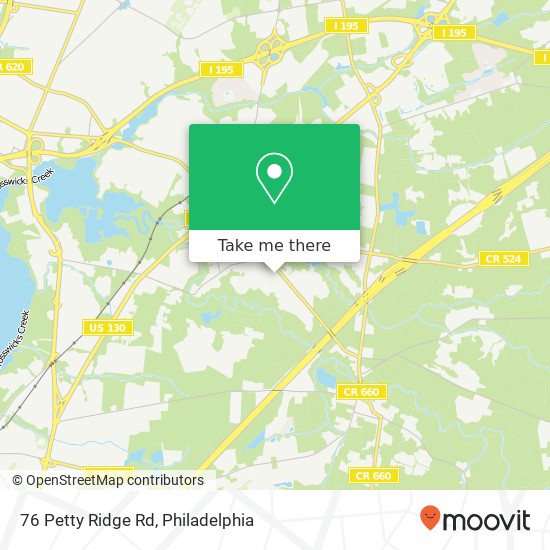 Mapa de 76 Petty Ridge Rd