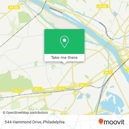 544 Hammond Drive map