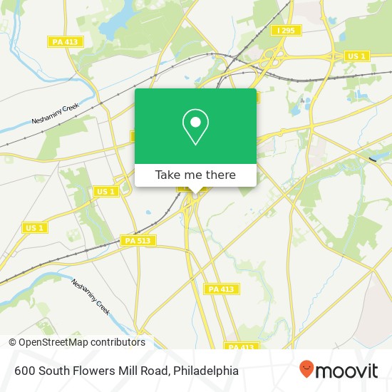 Mapa de 600 South Flowers Mill Road