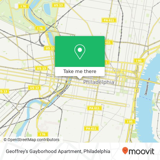 Geoffrey's Gayborhood Apartment map