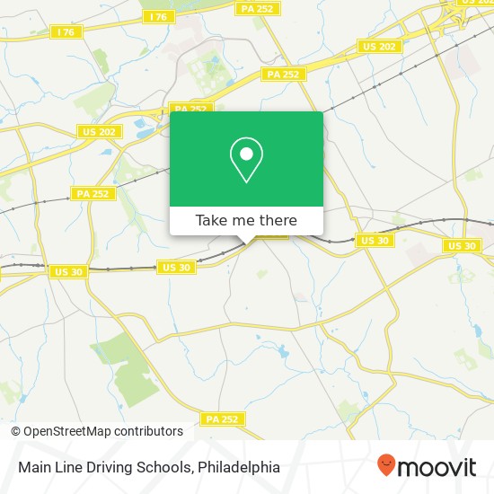 Mapa de Main Line Driving Schools