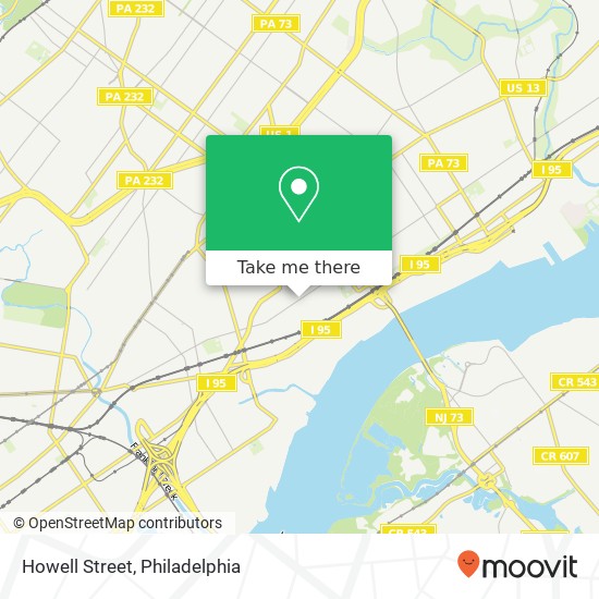 Howell Street map