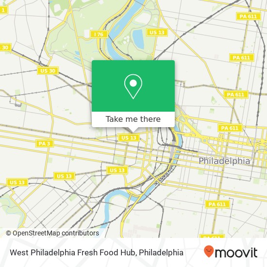 West Philadelphia Fresh Food Hub map