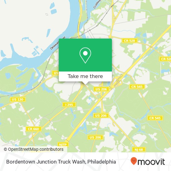Mapa de Bordentown Junction Truck Wash