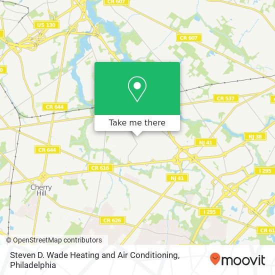 Mapa de Steven D. Wade Heating and Air Conditioning