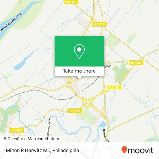 Milton R Horwitz MD map