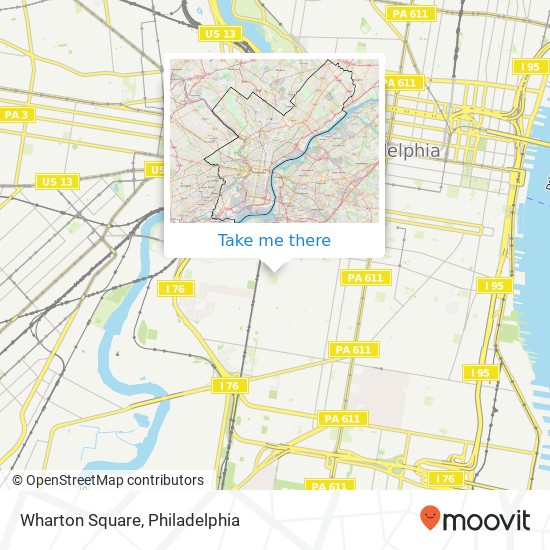 Wharton Square map